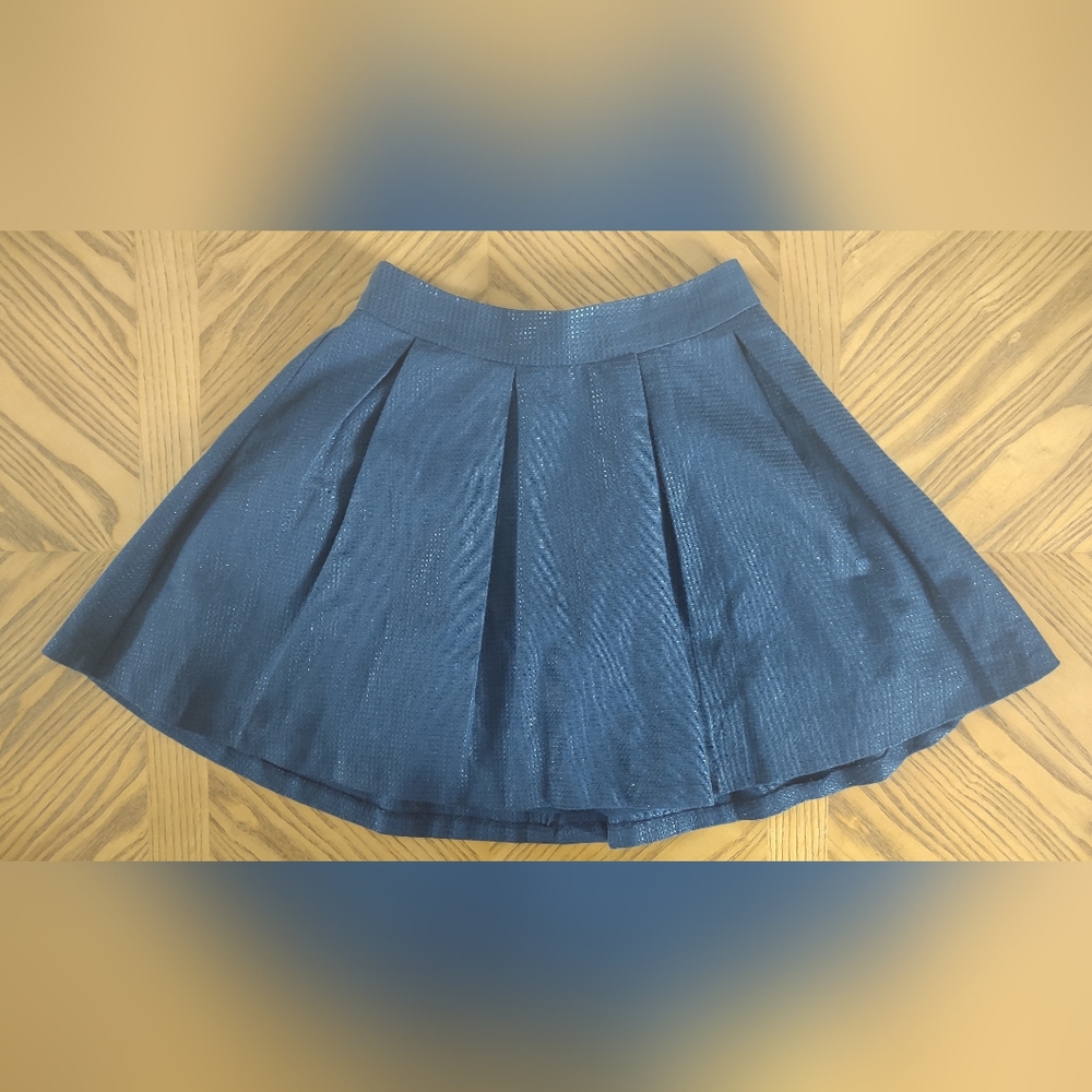 Banana Republic navy blue skater skirt